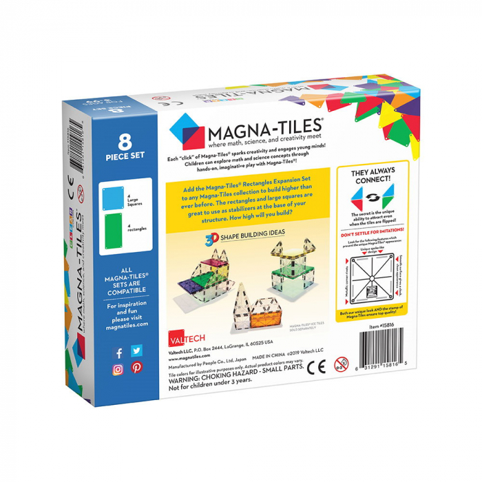 MAGNA-TILES Extensie Dreptunghiuri, 8 piese [4]