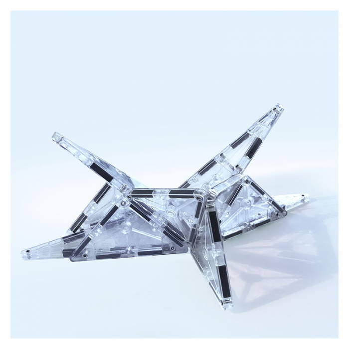 Joc de constructie magnetic ⭐ Magna-Tiles Ice Transparent [5]