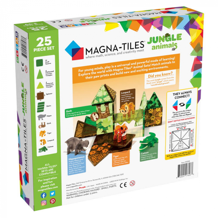 Joc de constructie magnetic ⭐ Magna-Tiles Jungle Animals [5]