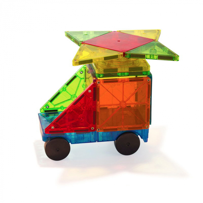 Joc de constructie magnetic ⭐ Magna-Tiles Metropolis 110 piese [4]