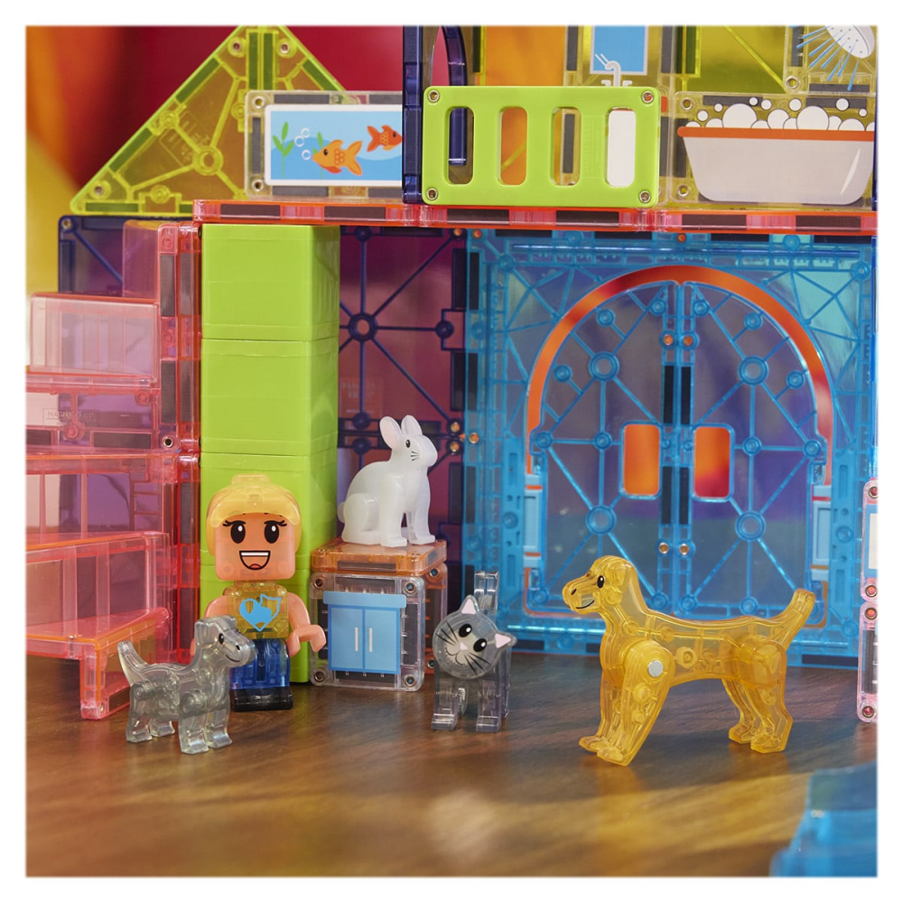MAGNA-TILES Pet Playhouse, 50 piese, copii varsta 3-9 ani [4]