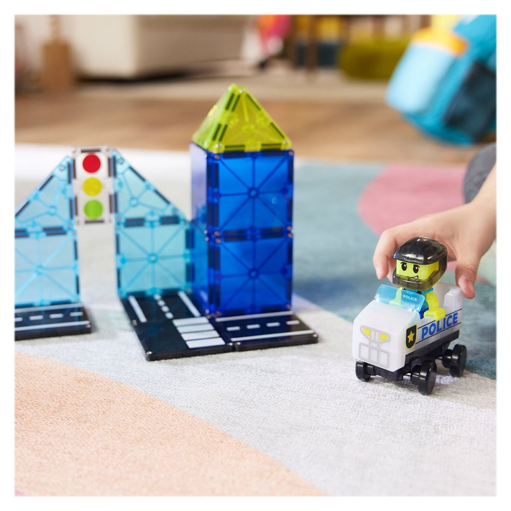 MAGNA-TILES Police Patrol, 20 piese, copii varsta 3-9 ani [5]