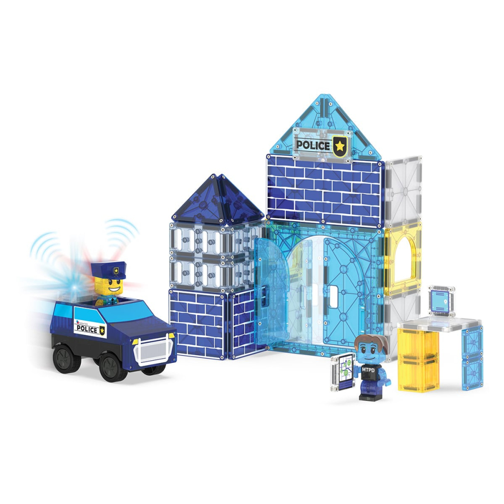 MAGNA-TILES Police Station, 35 piese, copii varsta 3-9 ani [3]