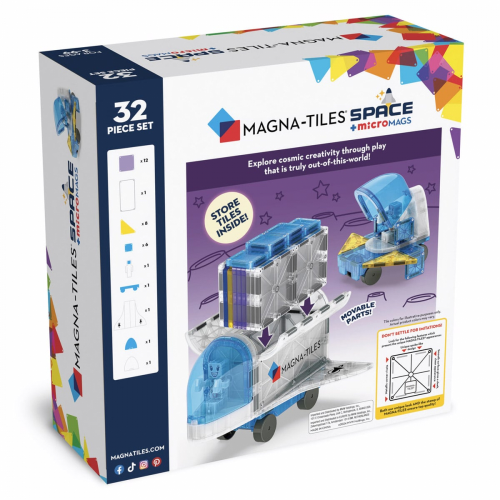 MAGNA-TILES Space, set magnetic, 3-9 ani [6]