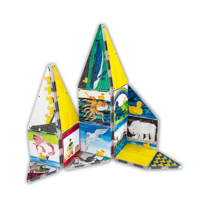 Magna-Tiles Structures, 10 ratuste de cauciuc, Eric Carle [5]