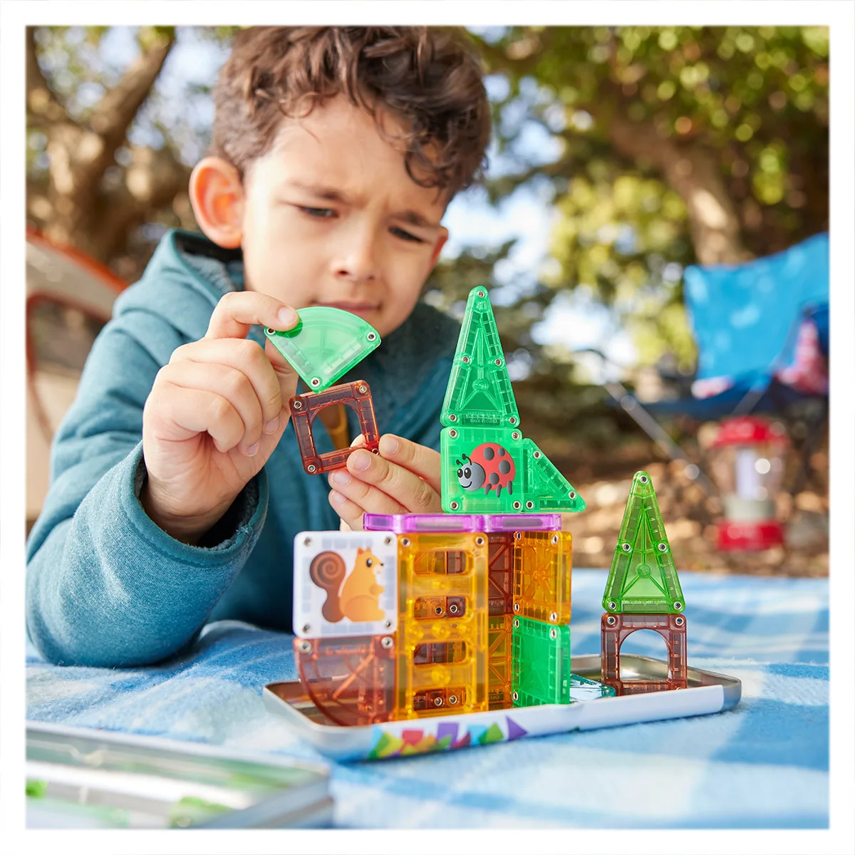 MAGNA-TILES Treehouse, Travel set, varsta 3-9 ani [3]