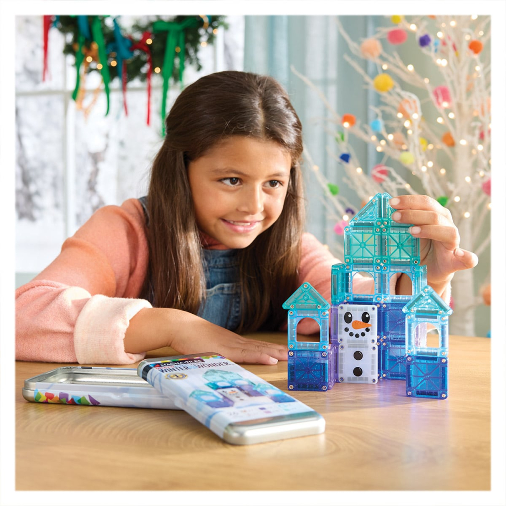 MAGNA-TILES Winter Wonder, Travel set, copii varsta 3-9 ani [4]