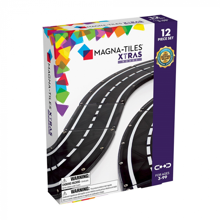 MAGNA-TILES XTRAS Roads, extensie 12 piese, 3-9 ani [1]