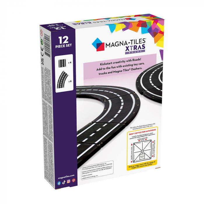 MAGNA-TILES XTRAS Roads, extensie 12 piese, 3-9 ani [7]