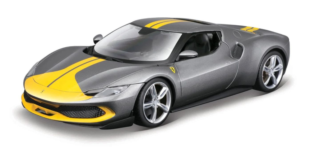 Maisto masinuta metalica speed icons 296 gtb assetto fiorano gri scara 1 la 64 copii cu varsta peste 14 ani [2]