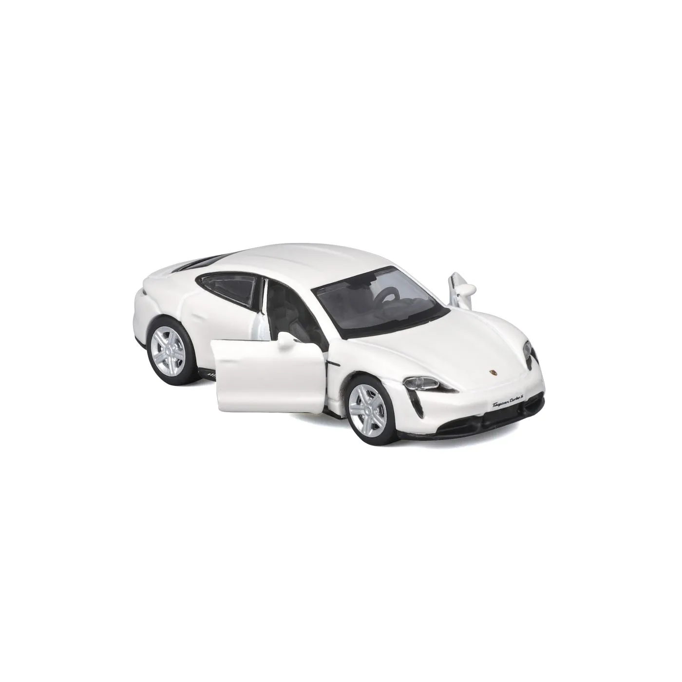 Maisto masinuta metalica speed icons porsche taycan turbo s alb scara 1 la 64, copii 14 ani-+15 ani [3]