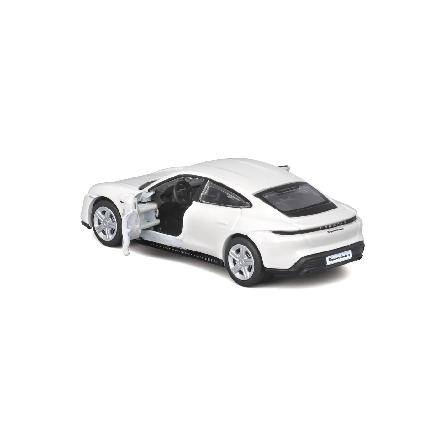Maisto masinuta metalica speed icons porsche taycan turbo s alb scara 1 la 64, copii 14 ani-+15 ani [4]