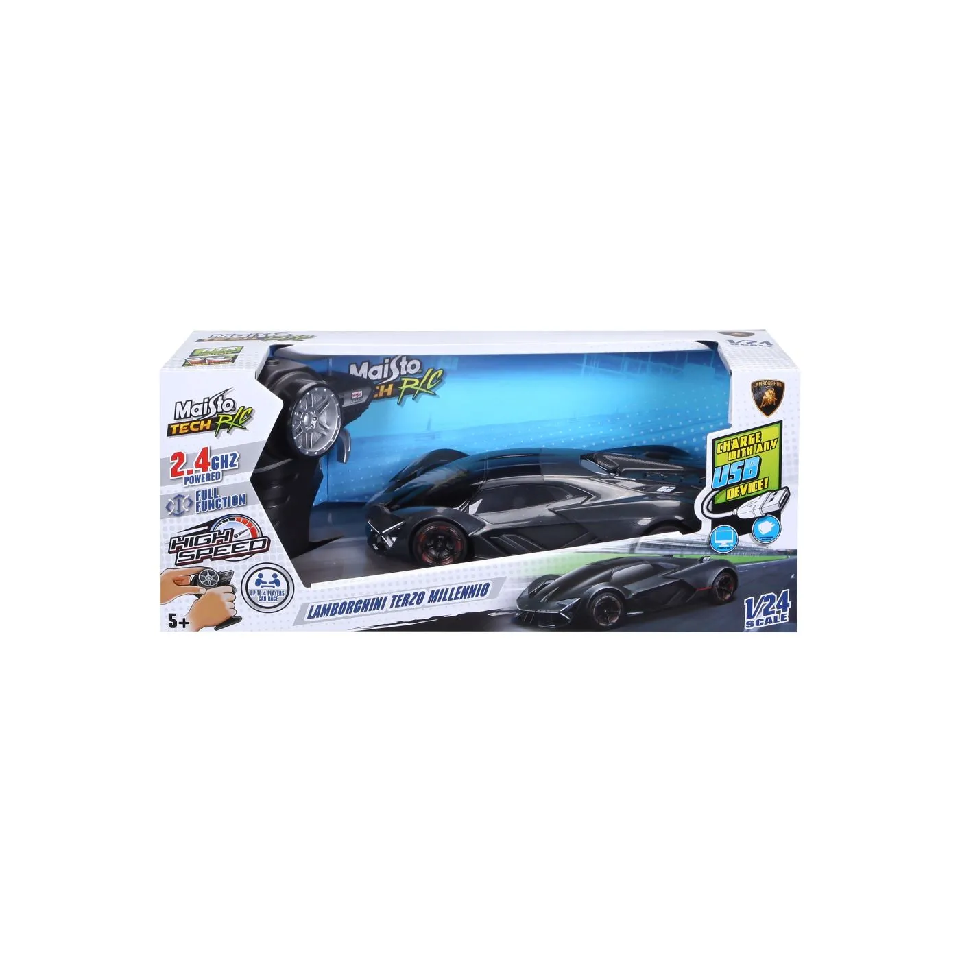 Maisto masinuta premium cu telecomanda 2.4ghz lamborghini terzo millennio scara 1 la 24,  5 -11 ani [1]