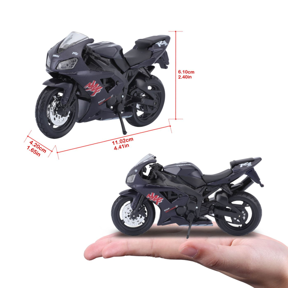 Maisto motocicleta metalica editie speciala yamaha yzfr1 scara 1 la 18 [7]
