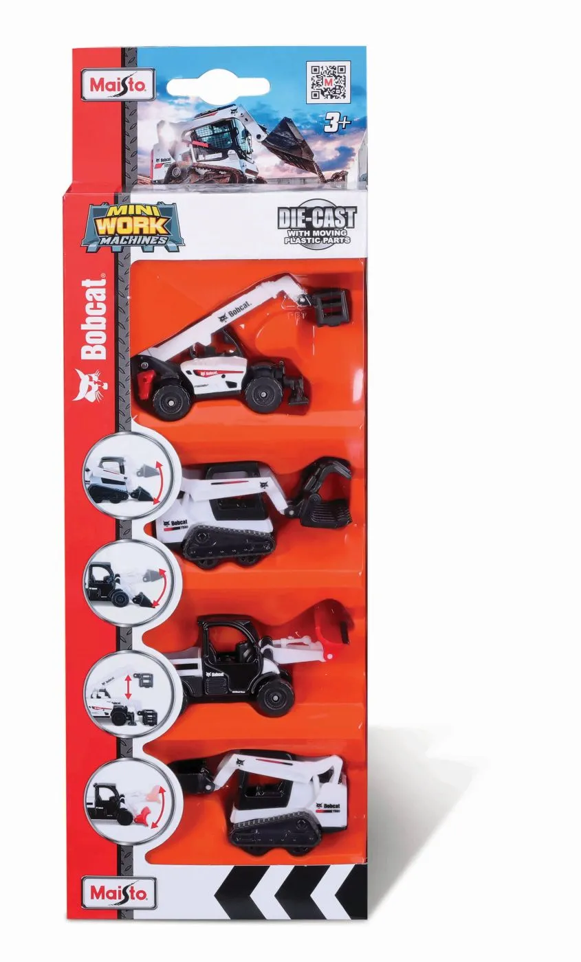 Maisto set 4 utilaje bobcat, copii varsta 3 ani pana la 10 ani [1]