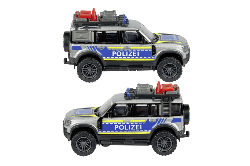 Majorette masina metalica de politie land rover defender scara 1 la 43 [4]