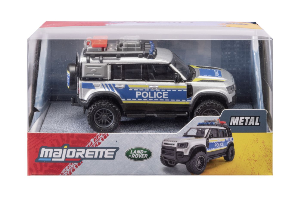 Majorette masina metalica de politie land rover defender scara 1 la 43 [1]