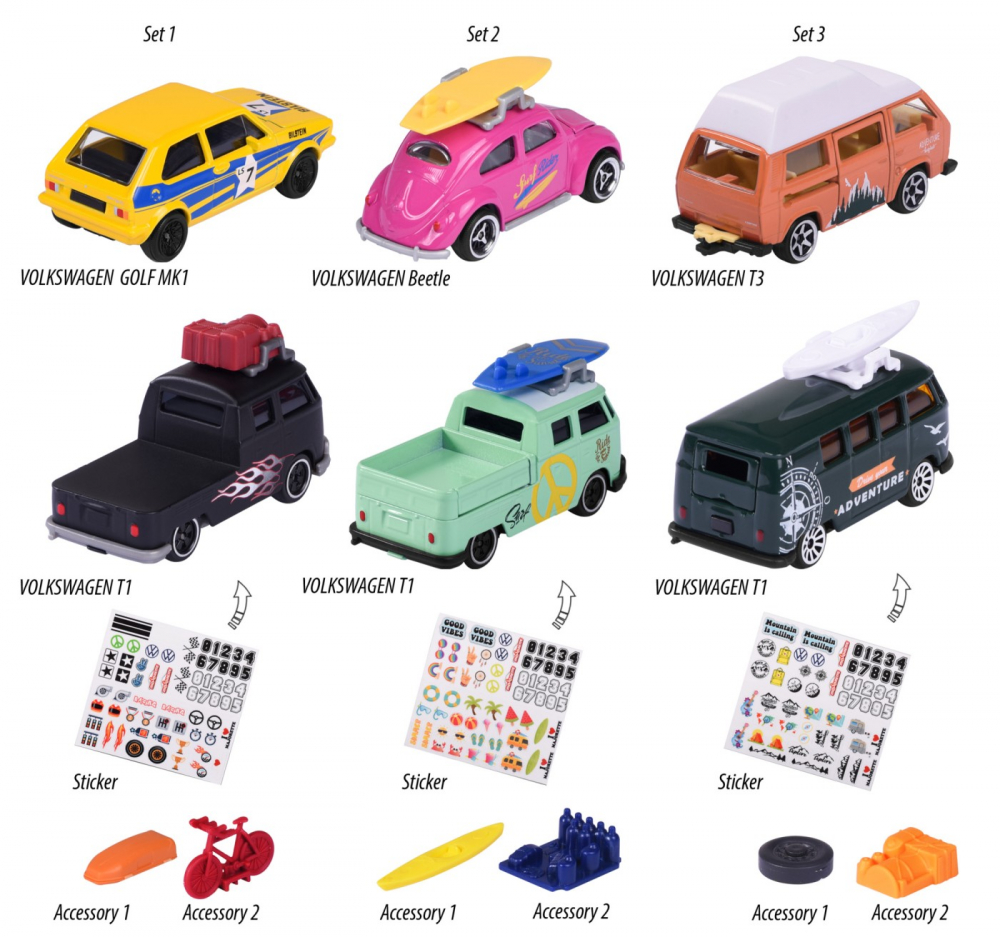 Majorette set 2 masinute volkswagen [2]