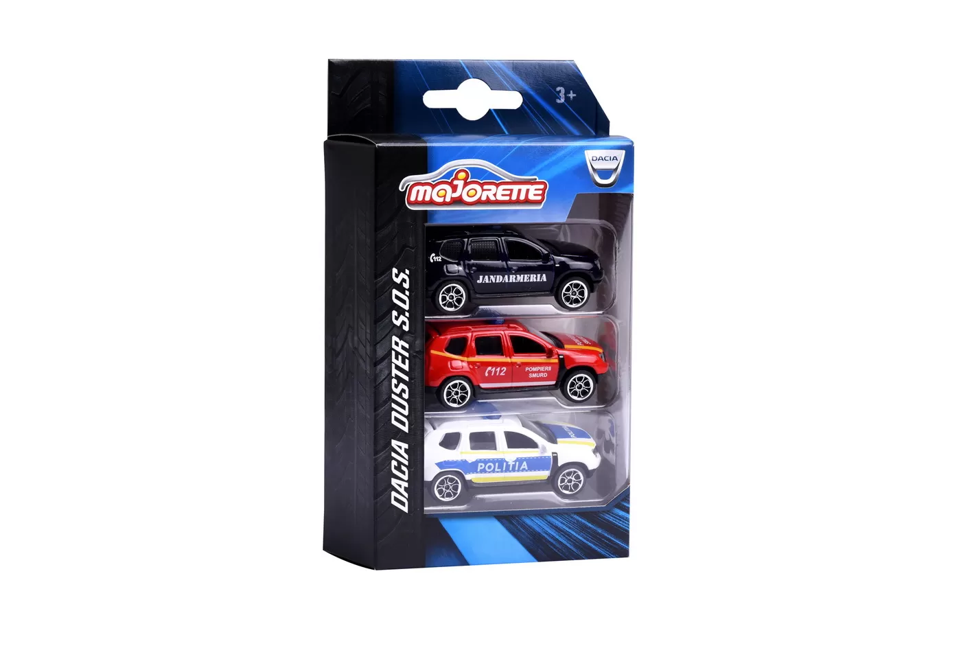 Majorette set 3 dacia duster metal 7.5cm, varsta de la 3 ani la 12 ani [1]
