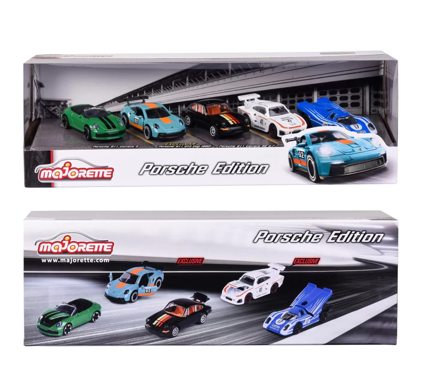 Majorette set 5 masinute metalice porsche 7.5cm [4]