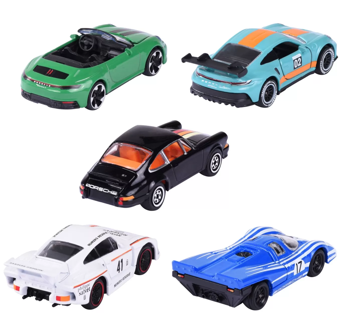 Majorette set 5 masinute metalice porsche 7.5cm [2]