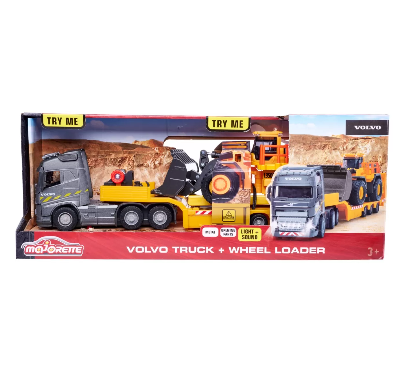 Majorette volvo  camion si incarcator frontal scara 1 la 43 [1]
