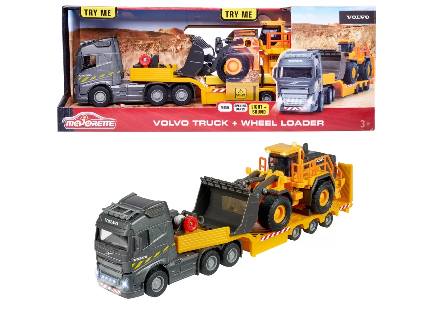 Majorette volvo  camion si incarcator frontal scara 1 la 43 [7]