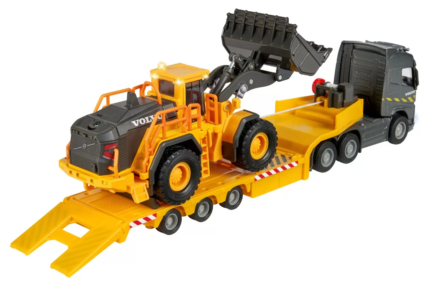 Majorette volvo  camion si incarcator frontal scara 1 la 43 [6]