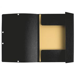 Mapa carton cu elastic 400g neagra exacompta [2]