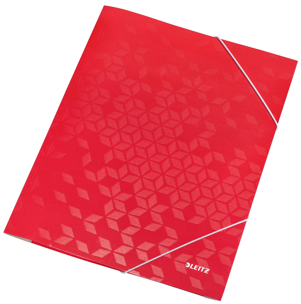 Mapa carton cu elastic rosie wow leitz [2]