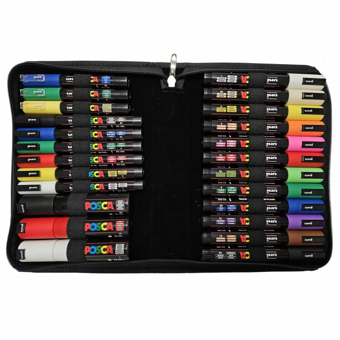 Set Carioci Posca 24 Markere in Mapa Echipata - Micostore.ro [3]