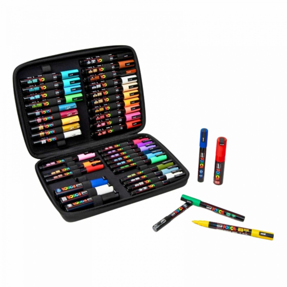 Set Carioci Posca 40 Markere in Mapa Echipata - Micostore.ro [3]