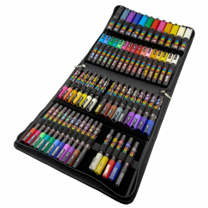 Set Carioci Posca 60 Markere in Mapa Echipata - Micostore.ro [5]