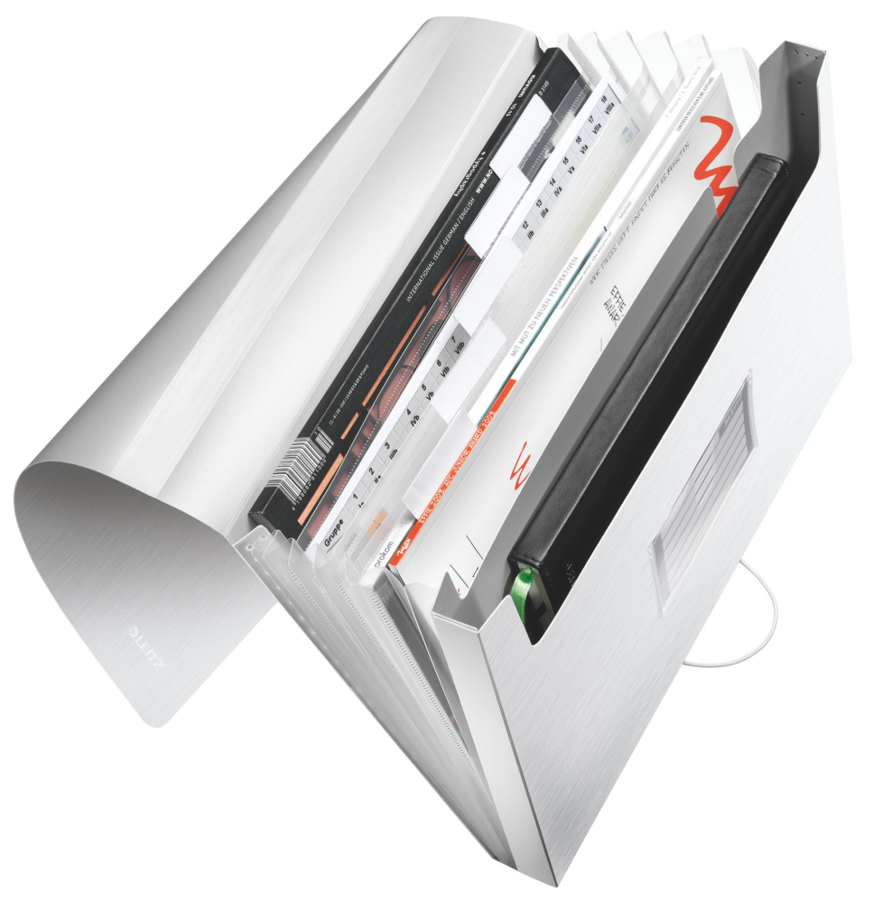 Mapa plastic 6 compartimente alb arctic tip proiect style leitz [2]