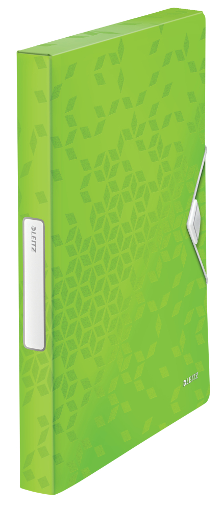 Mapa plastic cu burduf 30mm verde wow leitz [3]
