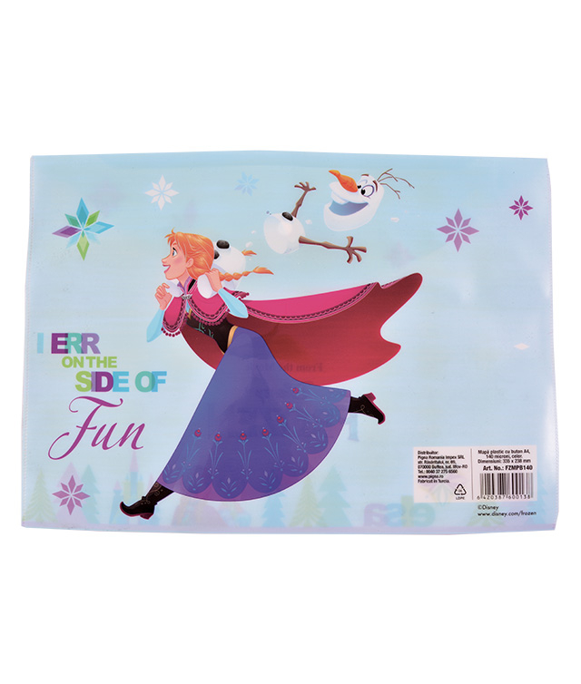 Mapa plastic cu buton a4 frozen pigna [2]