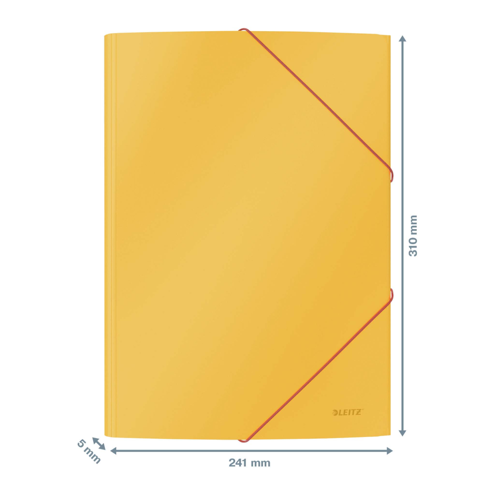 Mapa plastic cu elastic a4 galben chihlimbar cosy leitz [4]