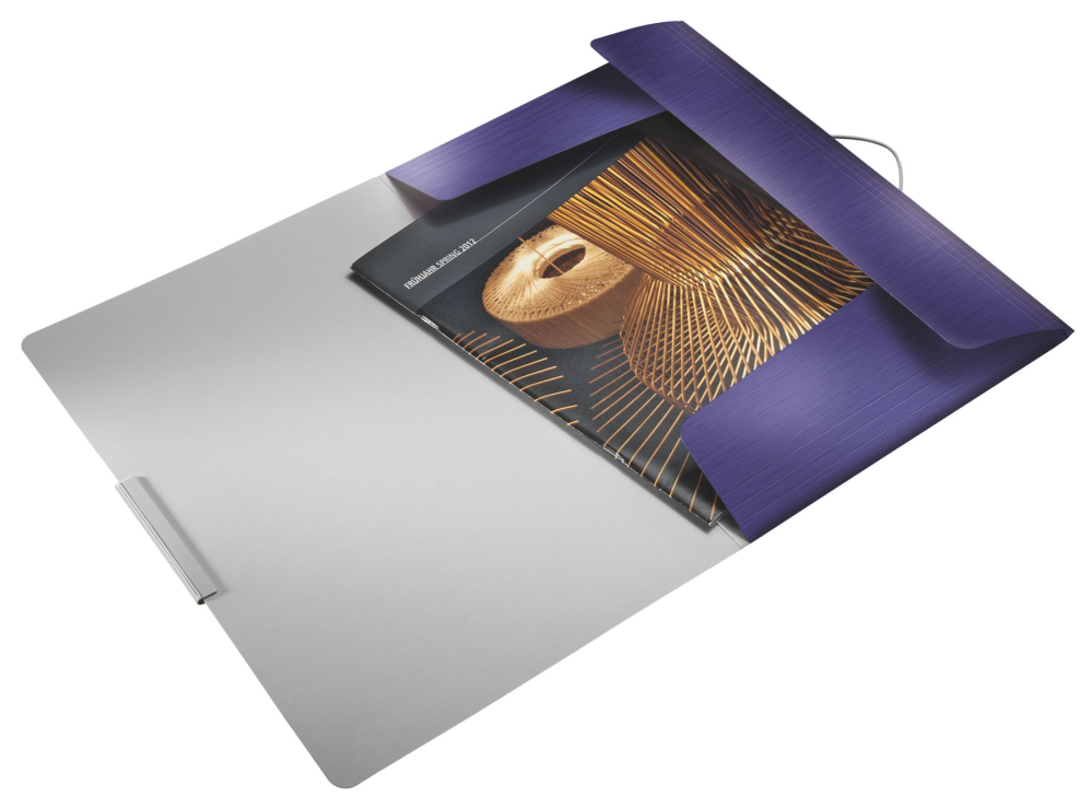 Mapa plastic cu elastic albastru-violet satin style leitz [2]