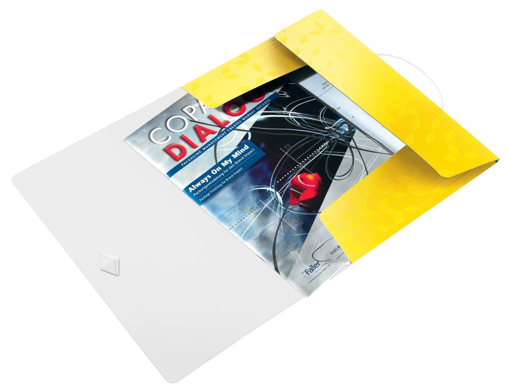 Mapa plastic cu elastic galbena wow leitz [2]