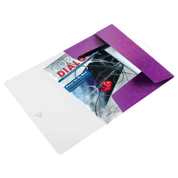 Mapa plastic cu elastic mov metalizat wow leitz [3]