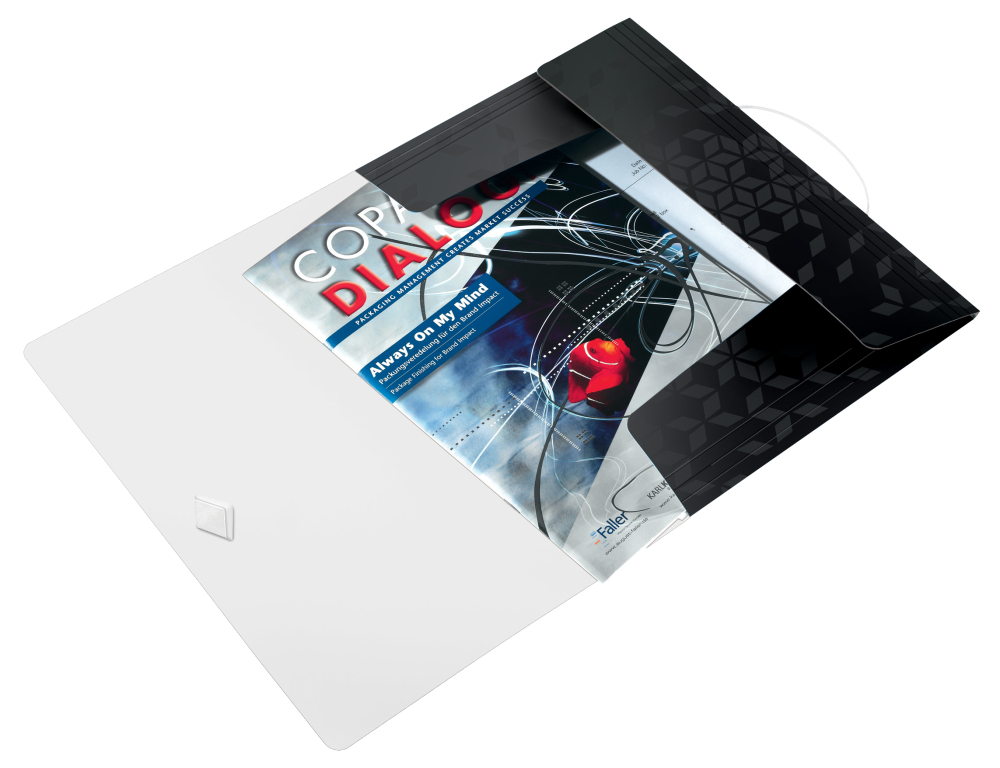Mapa plastic cu elastic negru wow leitz [2]