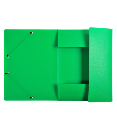 Mapa plastic cu elastic si etich cotor a4 verde exacompta [2]