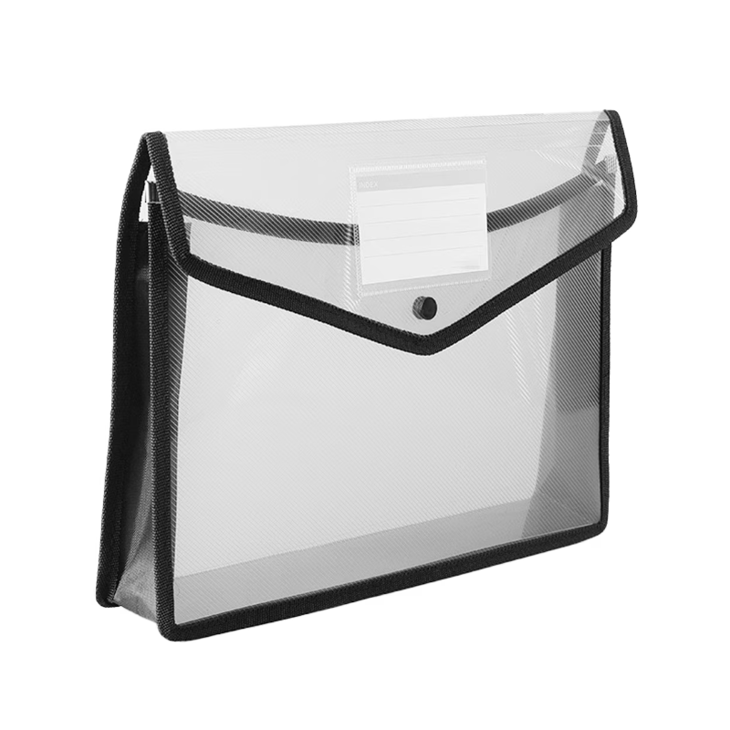 Mapa plastic Office Cover T4021, cu capsa, A4, 500 microni, cu burduf panza 7cm [2]