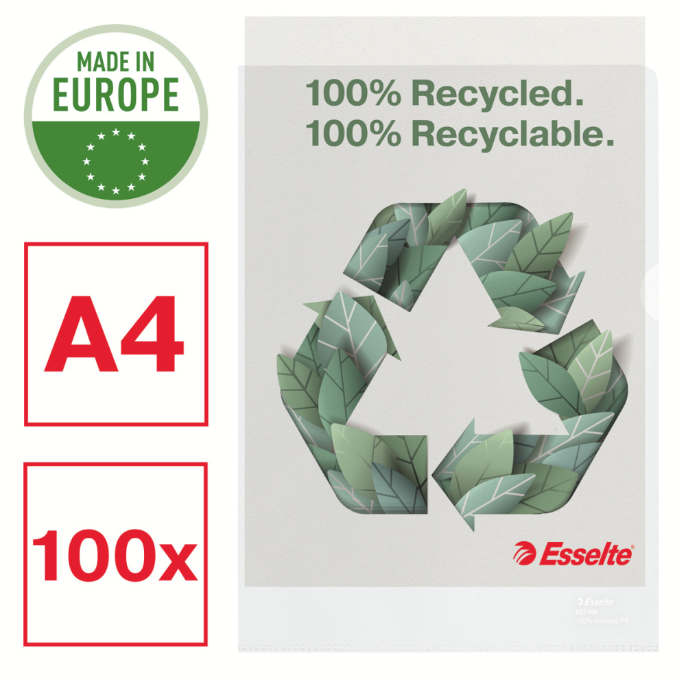 Mapa protectie a4 100 microni 100/set recycle esselte [5]