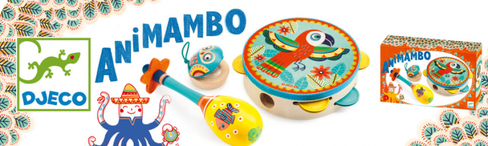 Maracas din lemn si pasla, intrument muzical pentru percutie, Djeco, varsta 3 - 6, 6 - 9 ani, Baiat, Fata [4]