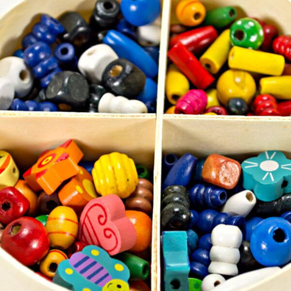 Margele din lemn in cutie, accesorii craft pentru confectionare bratari, coliere [2]