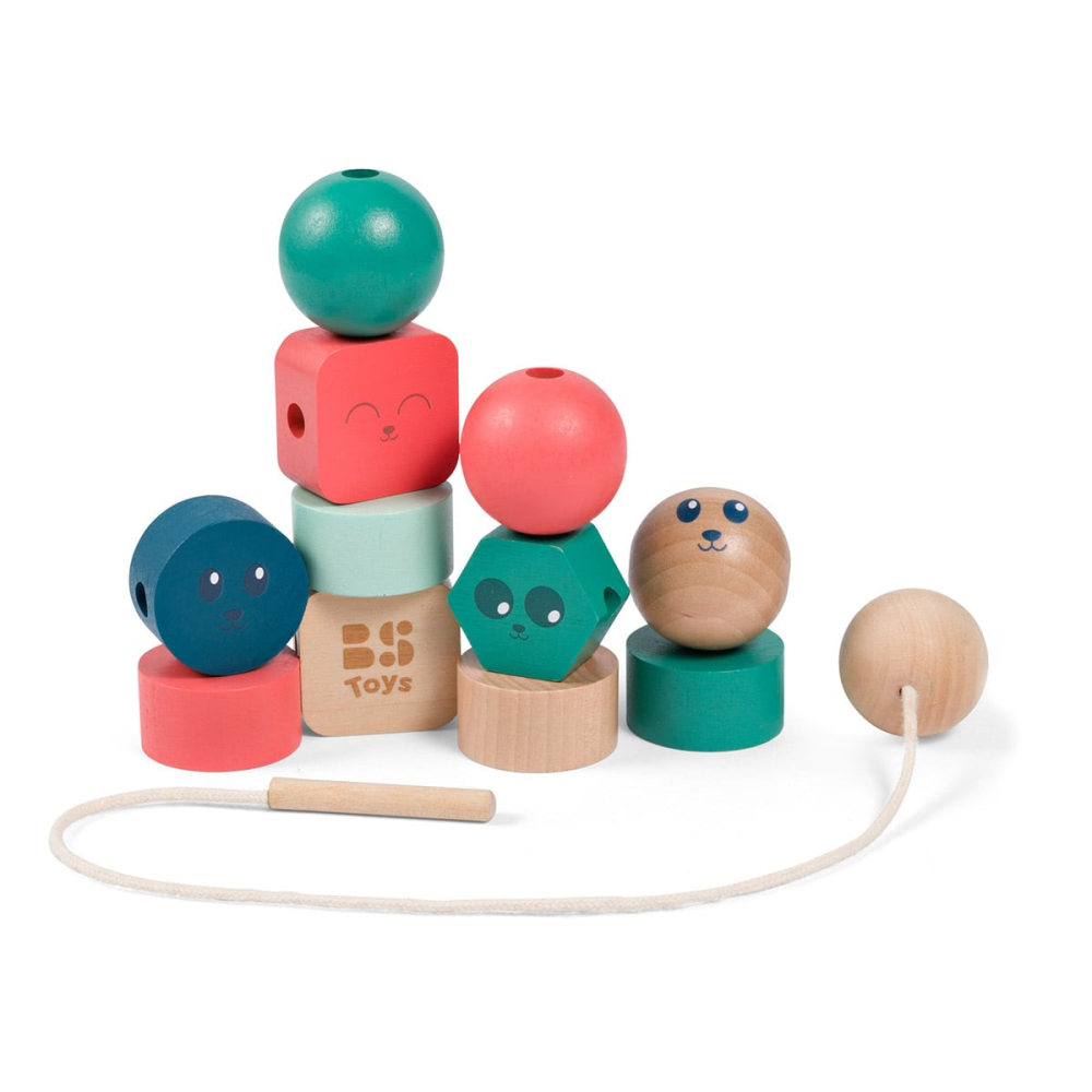 Margele mari de insirat din lemn, Junior Beads, copii varsta 1-3 ani [4]