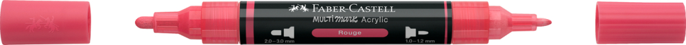 Marker acrilic multimark cul. 124 rosu faber-castell [3]