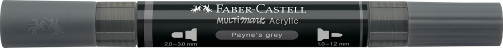 Marker acrilic multimark cul. 181 gri payne faber-castell [3]