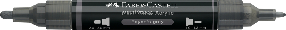 Marker acrilic multimark cul. 181 gri payne faber-castell [2]